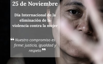 25 de  noviembre: Día Internacional de la Eliminación de la Violencia contra la Mujer